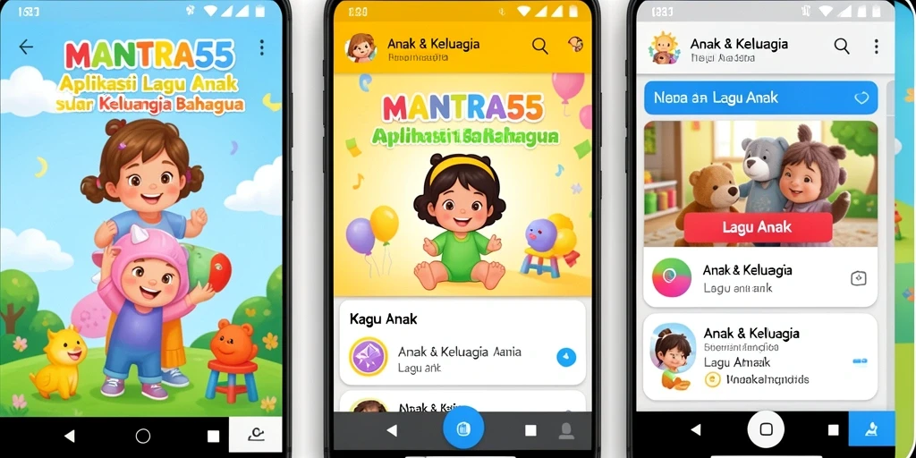 Antarmuka menarik dan mudah digunakan untuk anak-anak.
