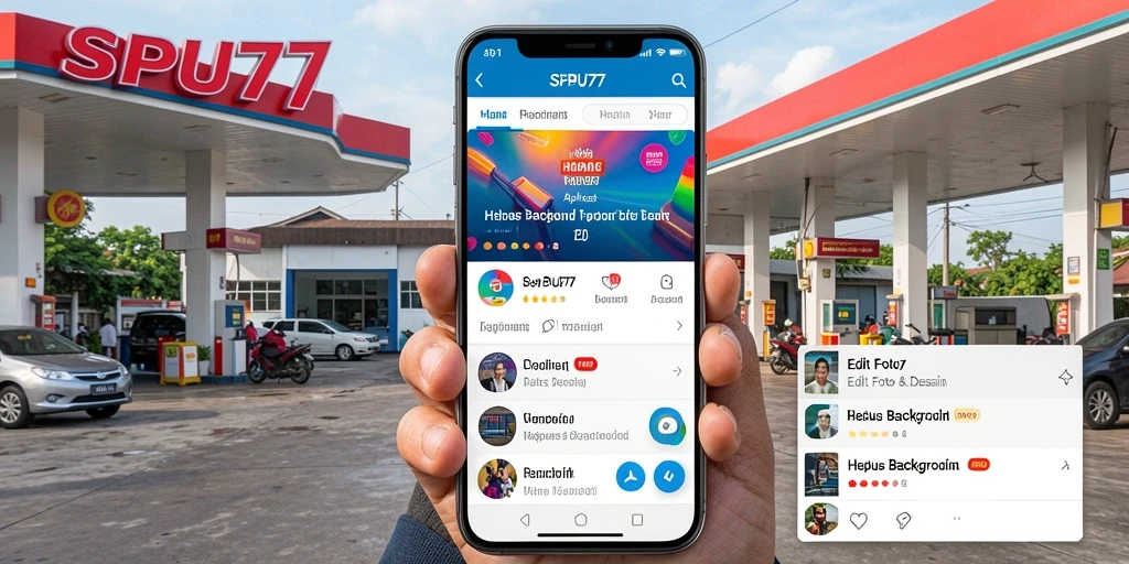 Tampilan antarmuka SPBU77 yang sederhana dan fungsional.