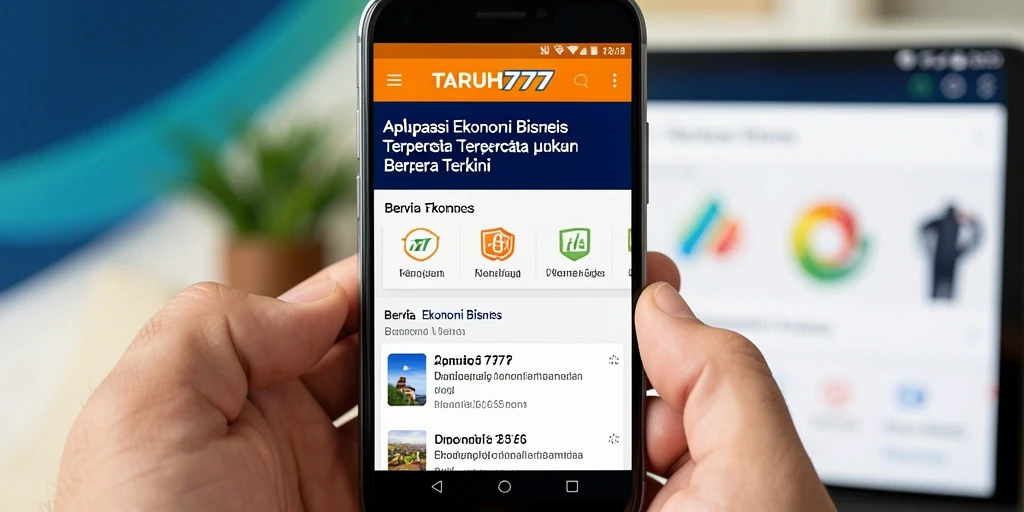 Antarmuka TARUH777 menunjukkan berita ekonomi yang up-to-date.