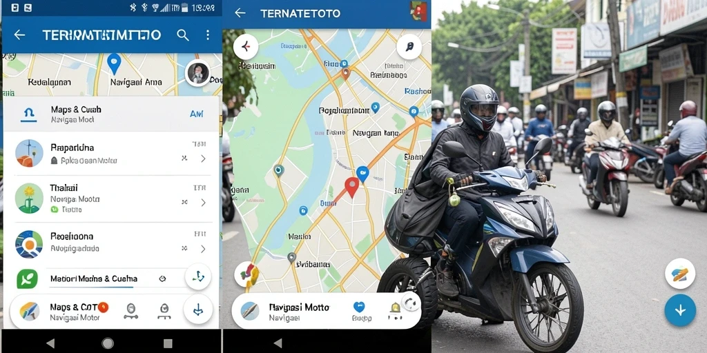 Antarmuka TERNATETOTO menampilkan navigasi motor yang jelas dan informatif.