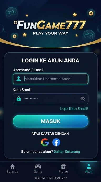 Masuk ke Akun Anda di fungame777